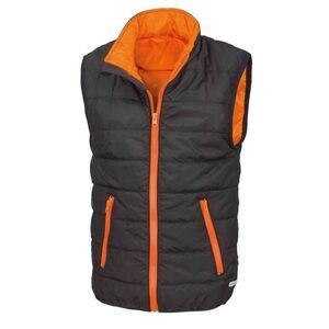 Result Core Childrens/Kids Padded Body Warmer / Black/Orange